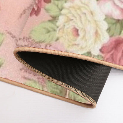Shabby Chic Pink  Easy Maintenance Bath Mat