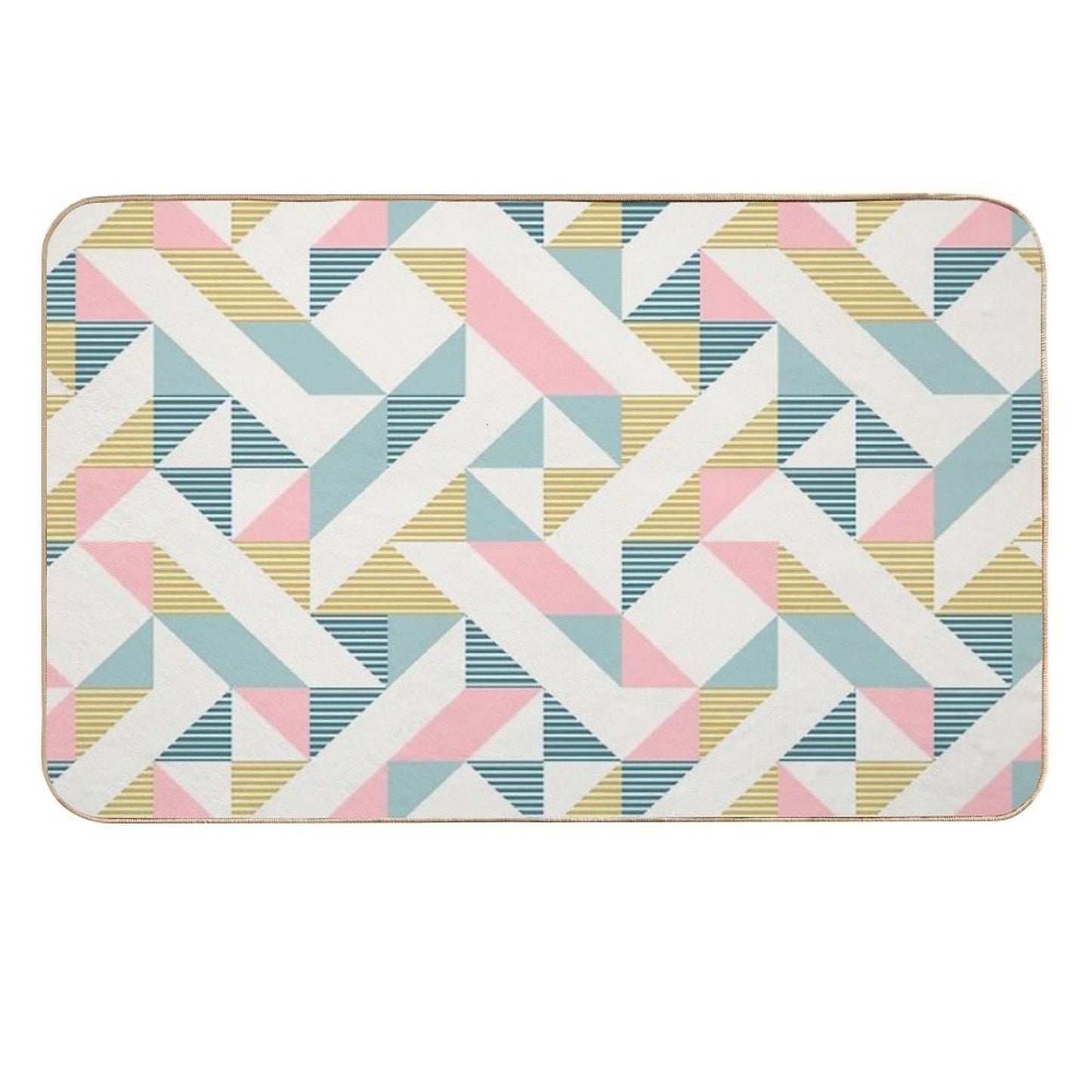 RETRO Geometry 10  Toxin-Free Bath Mat
