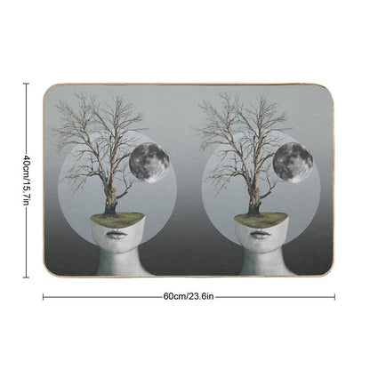 Status Of Mind Surreal Collage  Rapid-Drying Bath Mat