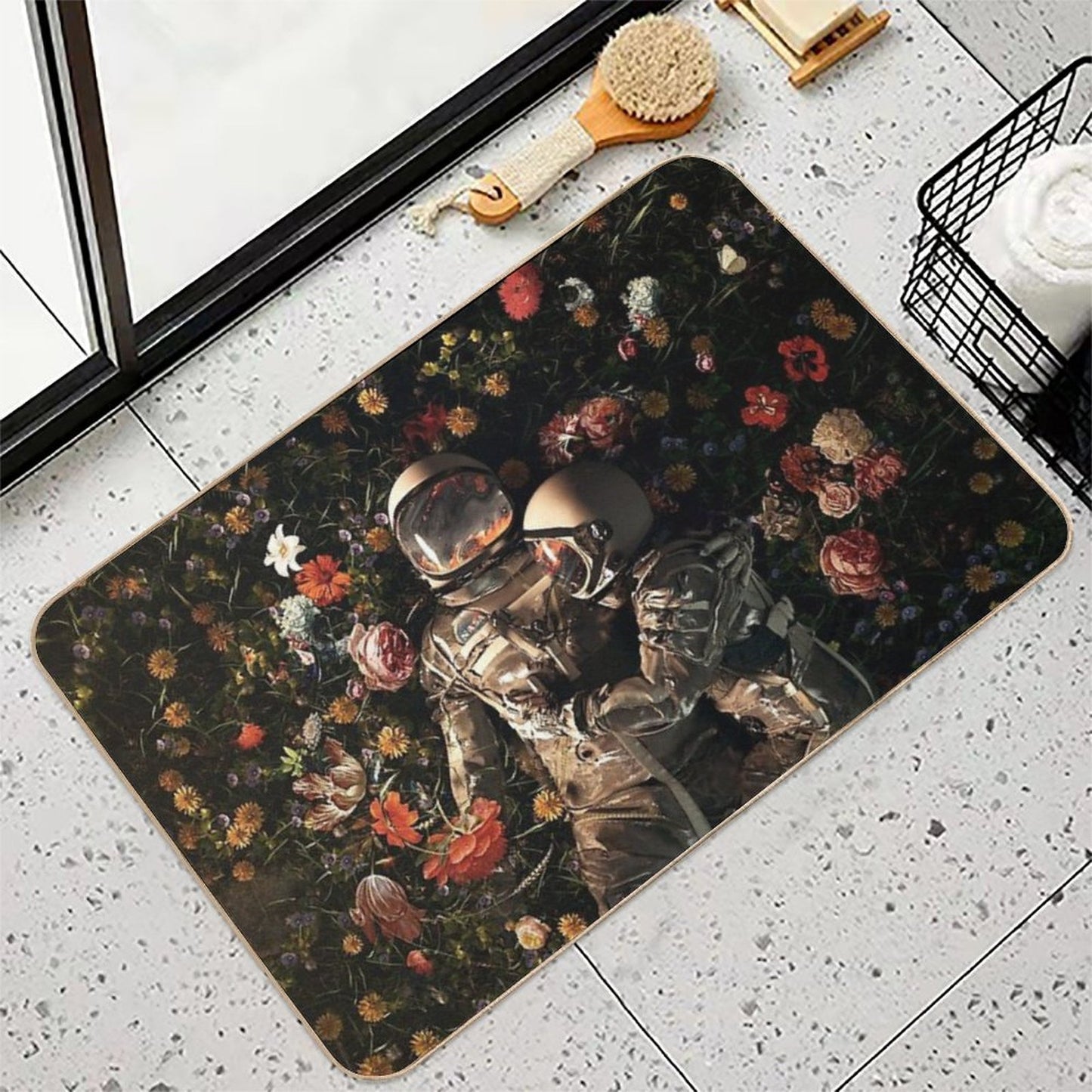 Garden Delights II  Dirt-Trapping Bath Mat