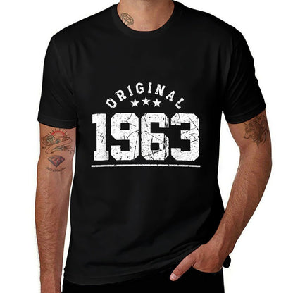 60th Vintage 1963 Retro 60th Birthday  Relaxed-fit T-Shirt