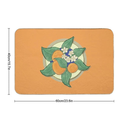 Orange Blossom Circle  Toxin-Free Bath Mat