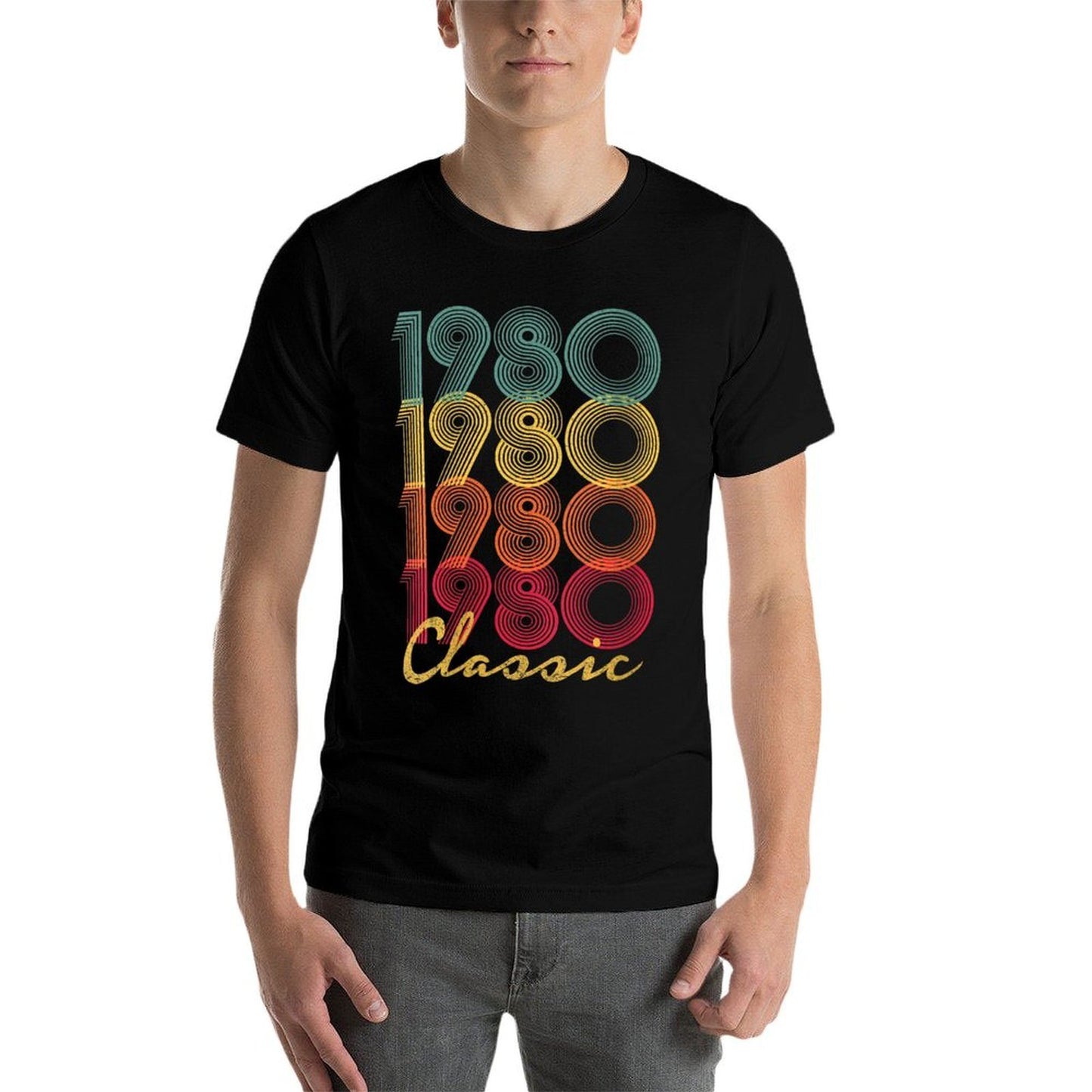 Womens 1980 40th Birthday Gift Vintage Retro Men Women 40 Years Old  Tagless Design T-Shirt