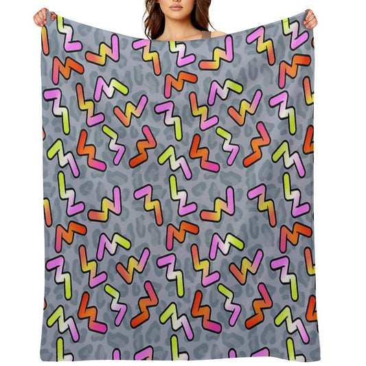 Daniel Ricciardo - Become Unstuck 90's Pattern Eco-conscious Throw Blanket
