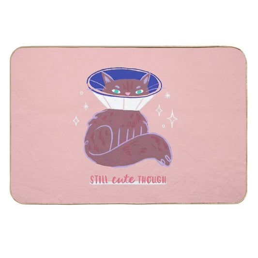 Still Cute Though - Cute Cat  Toxin-Free Bath Mat