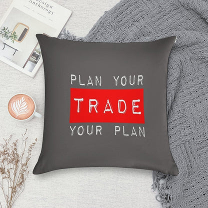 Plan Your Trade Your Plan Soft Durable Construction Throw Pillow