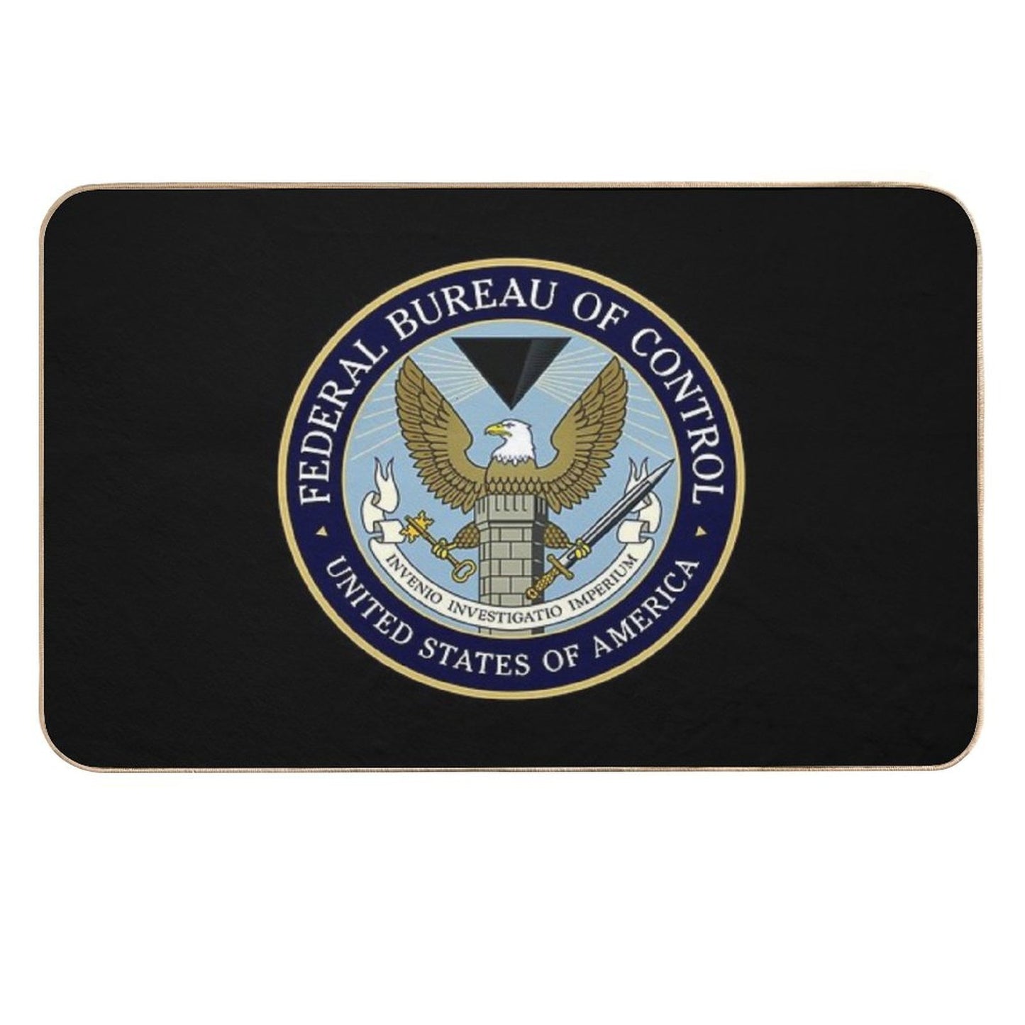 Control™ - Federal Bureau of Control (Logo) [Colored]  Non-Slip Bath Mat