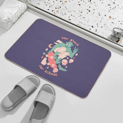 TOO GHOUL FOR SCHOOL  Dirt-Trapping Bath Mat
