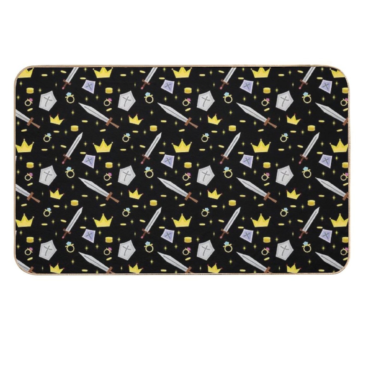 Adventure in The World of Knights  Easy To Clean Bath Mat
