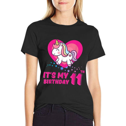 It's My 11th Birthday 11 Years Old Birthday Eleven Year Old  Relaxed-fit T-Shirt
