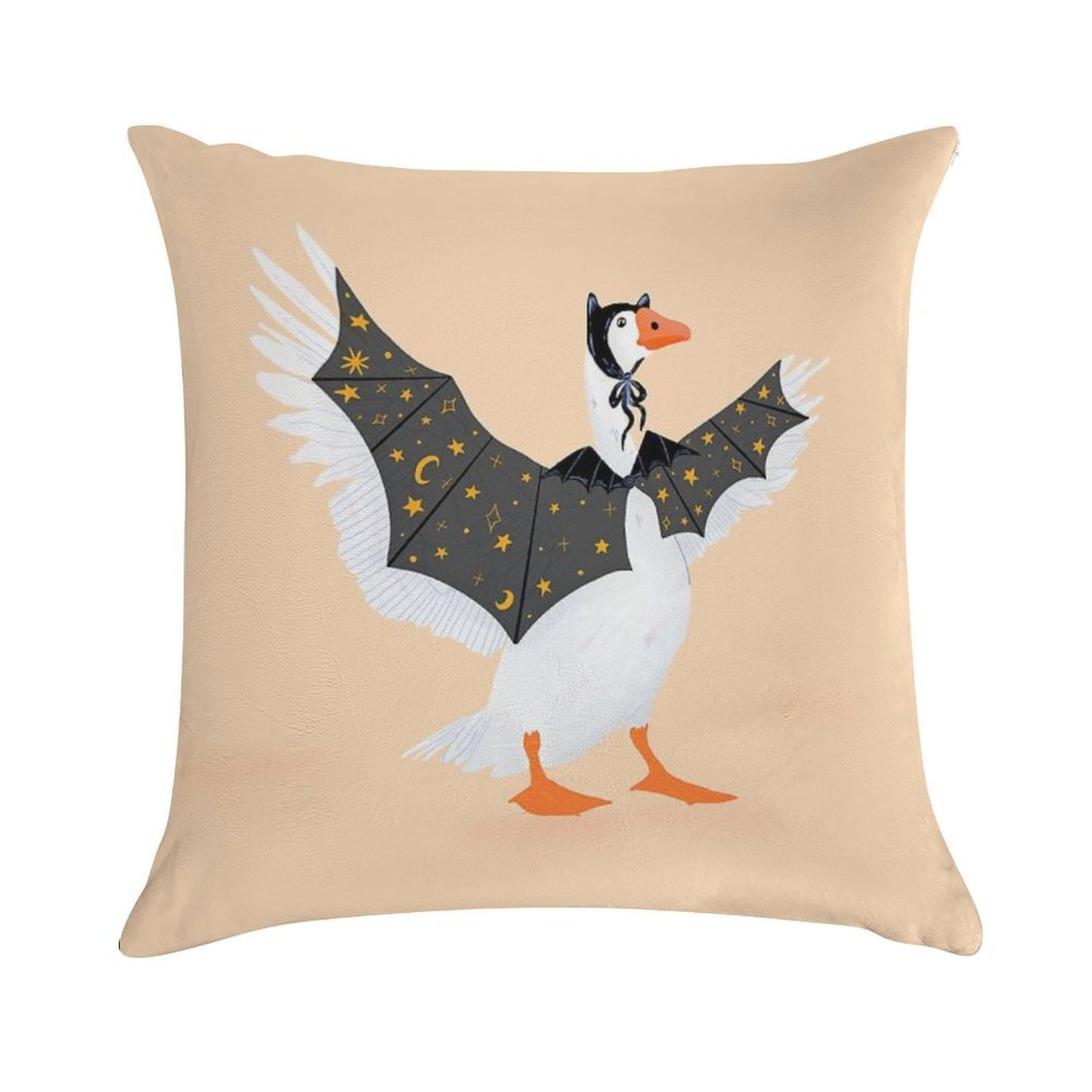 Bat Goose Soft Reinforced Edging Throw Pillow