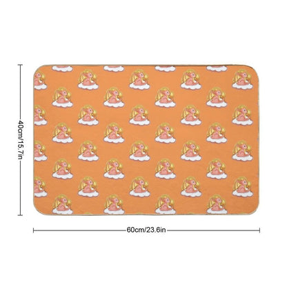 Cute Fire Dragon Whimsical Fantasy Art  Eco-Friendly Bath Mat