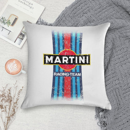 Martini Racing Retro Soft Reinforced Edging Throw Pillow