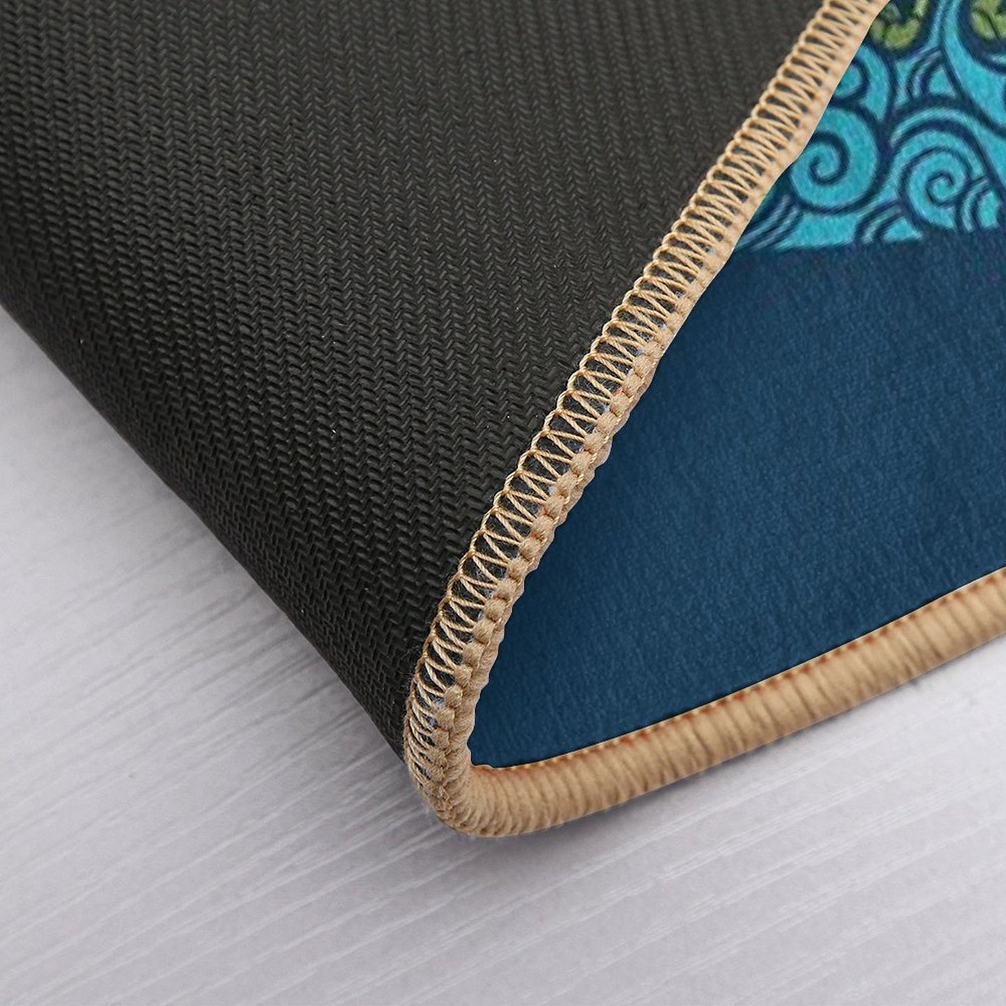 How to Build A Landscape  Blue  Pet-Safe Bath Mat