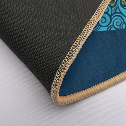 How to Build A Landscape  Blue  Pet-Safe Bath Mat