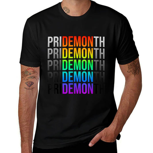 Pride Month Demon LGBT Gay Pride Month Transgender Lesbian  Summer-ready Fabric T-Shirt