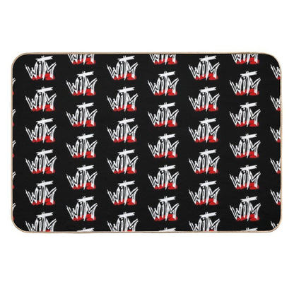 Wrestling in The Middle Scratch Logo  Multi-Purpose Bath Mat