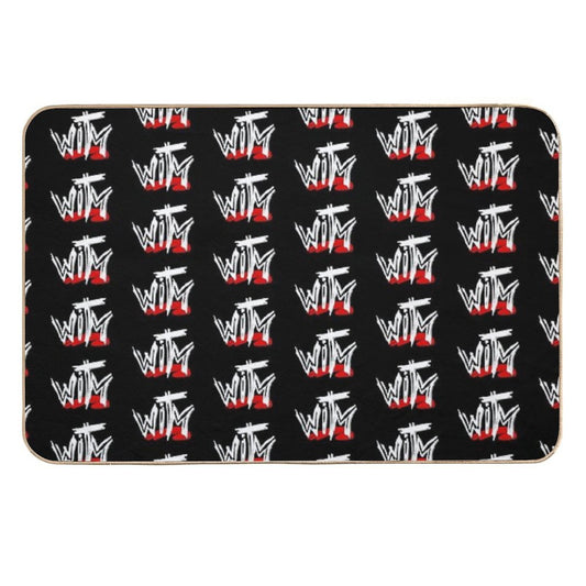 Wrestling in The Middle Scratch Logo  Multi-Purpose Bath Mat