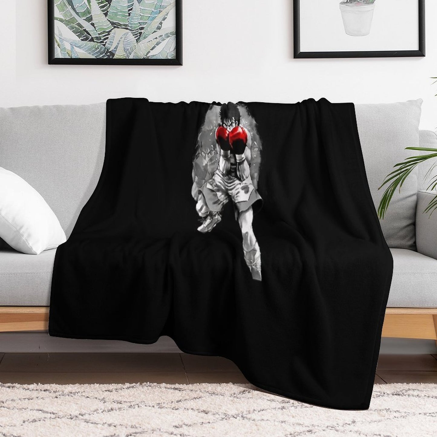 Hajime No Ippo Fanart Classic Tshirt Anti-pilling Throw Blanket