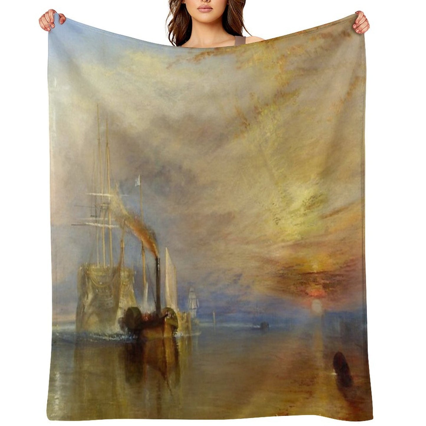 The Fighting Temeraire by J. M. W. Turner Compact Throw Blanket