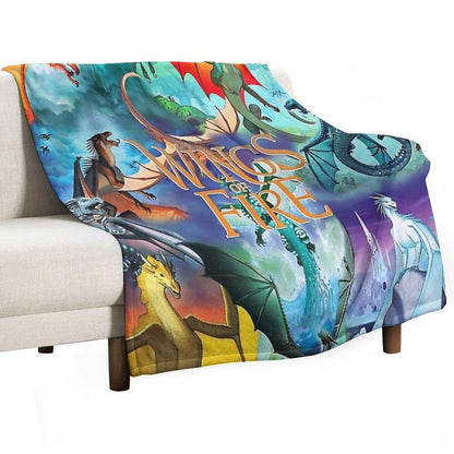 Wings of Fire All Dragon Series Gift-ready Throw Blanket