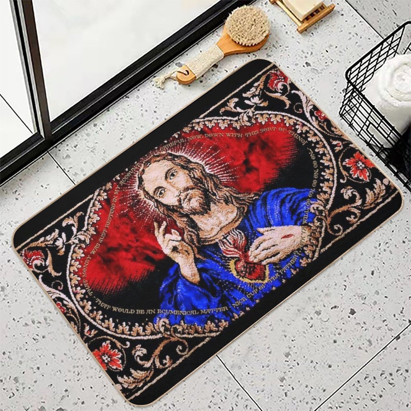Father Ted Scared Sofa Throw Durable Bath Mat