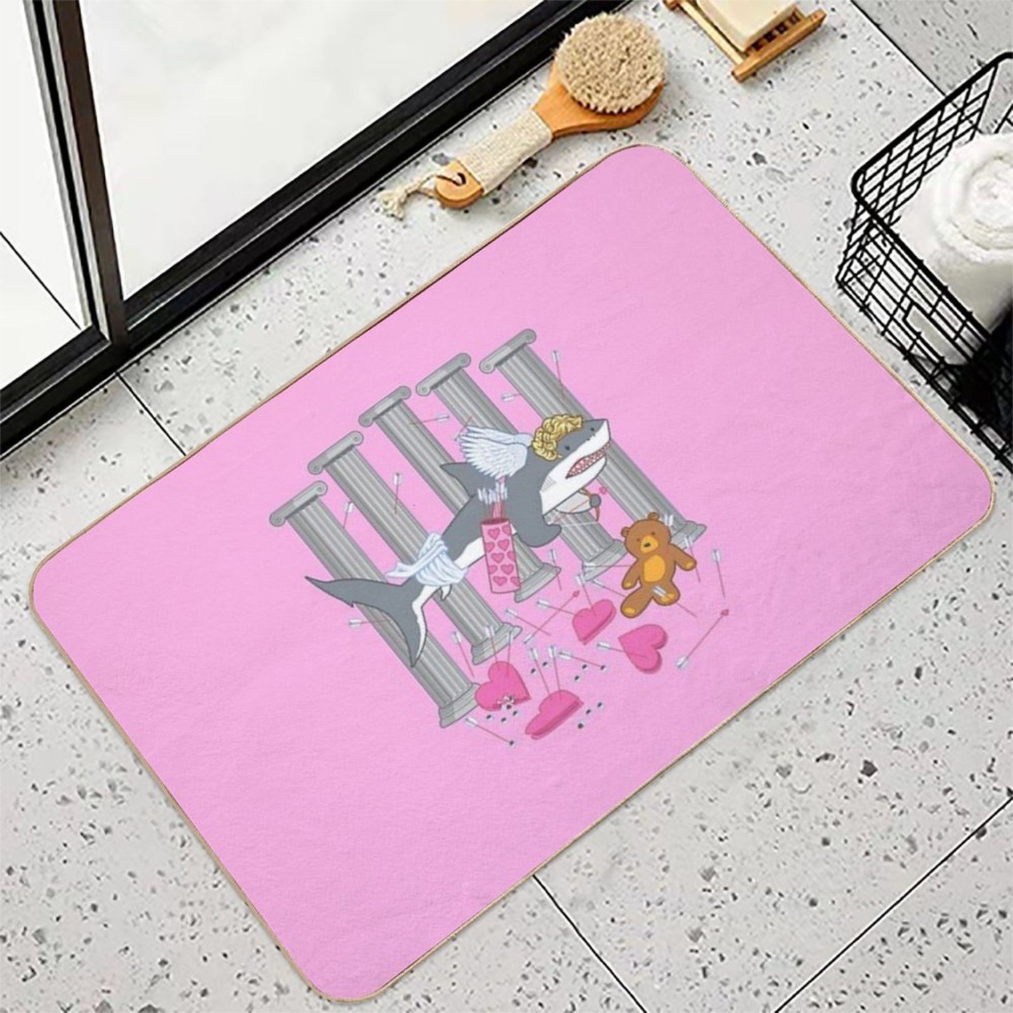 The Cupid Shark  Toxin-Free Bath Mat
