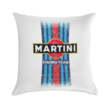 Martini Racing Retro Soft Reinforced Edging Throw Pillow