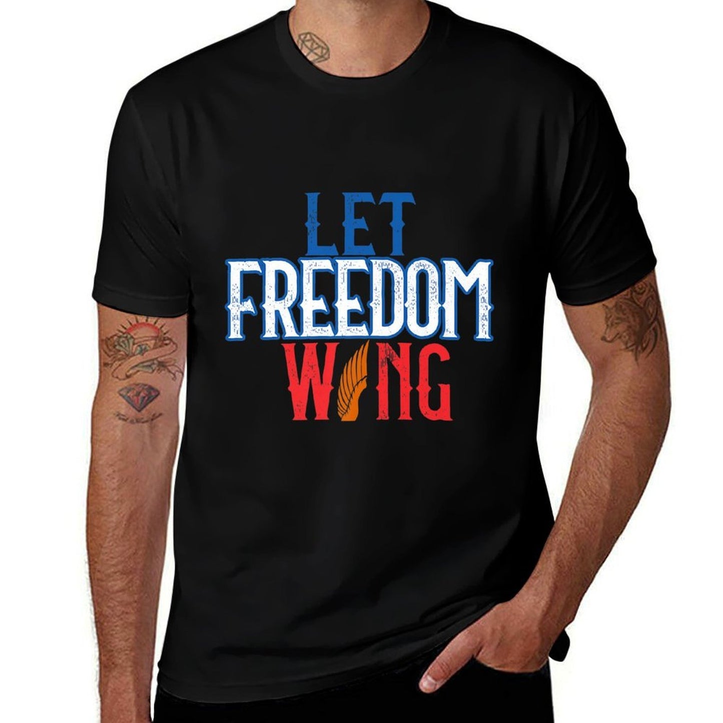 July 4th Let Freedom Wing Independence Day Gift Premium  Odor-resistant T-Shirt