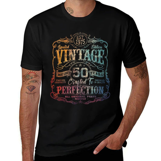 Vintage 1975 Limited Edition 50 Year Old 50th Birthday  Wrinkle-resistant T-Shirt