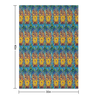 Leo Mirrors Velvety-soft Throw Blanket