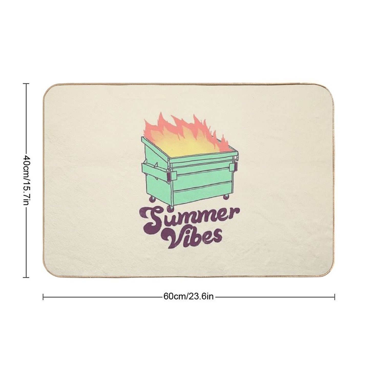 Summer Vibes  Versatile Bath Mat