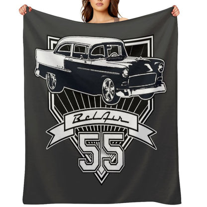 55 Chevy Bel Air Compact Throw Blanket