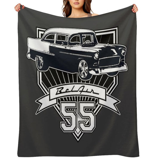 55 Chevy Bel Air Compact Throw Blanket