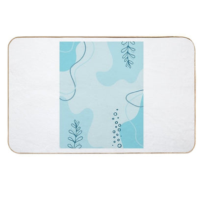 Blue Abstract Art  High-Traffic Bath Mat