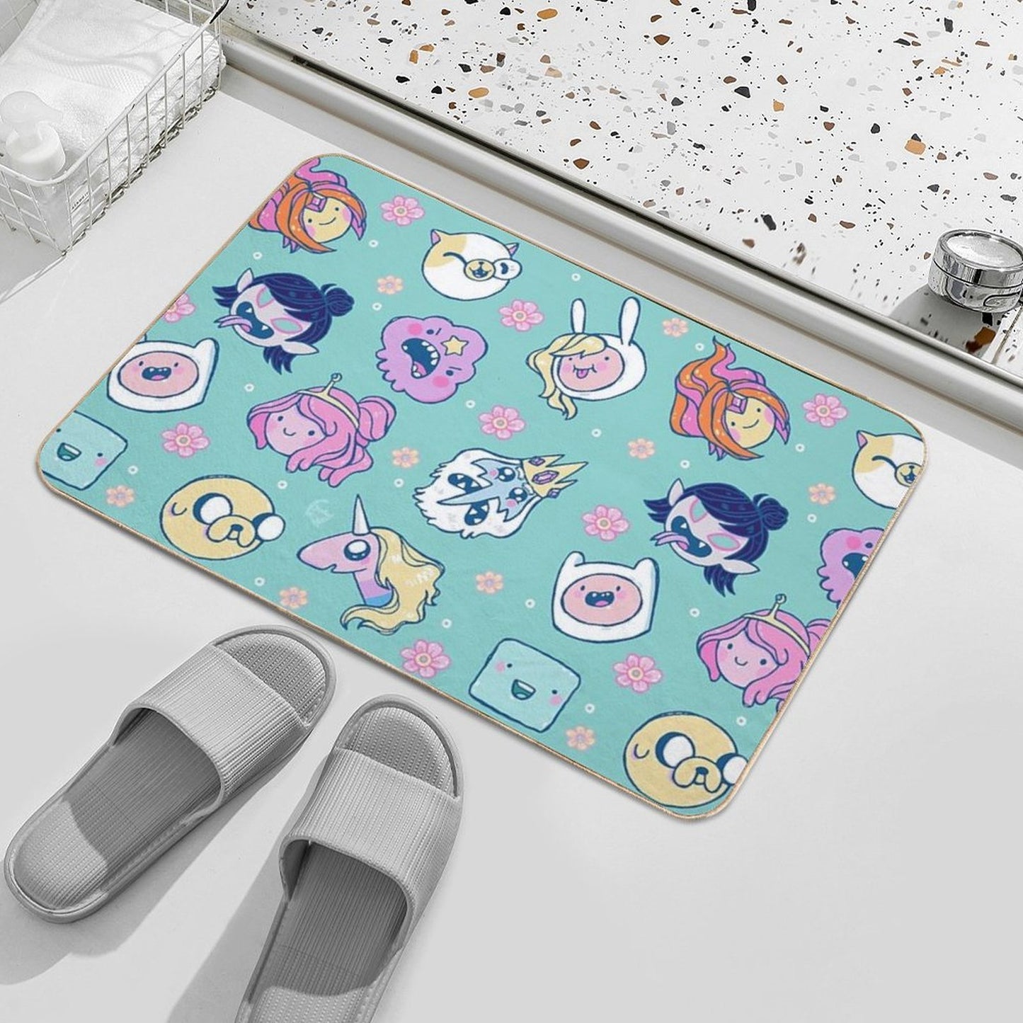 Adventure Time Friends 1  Easy To Clean Bath Mat