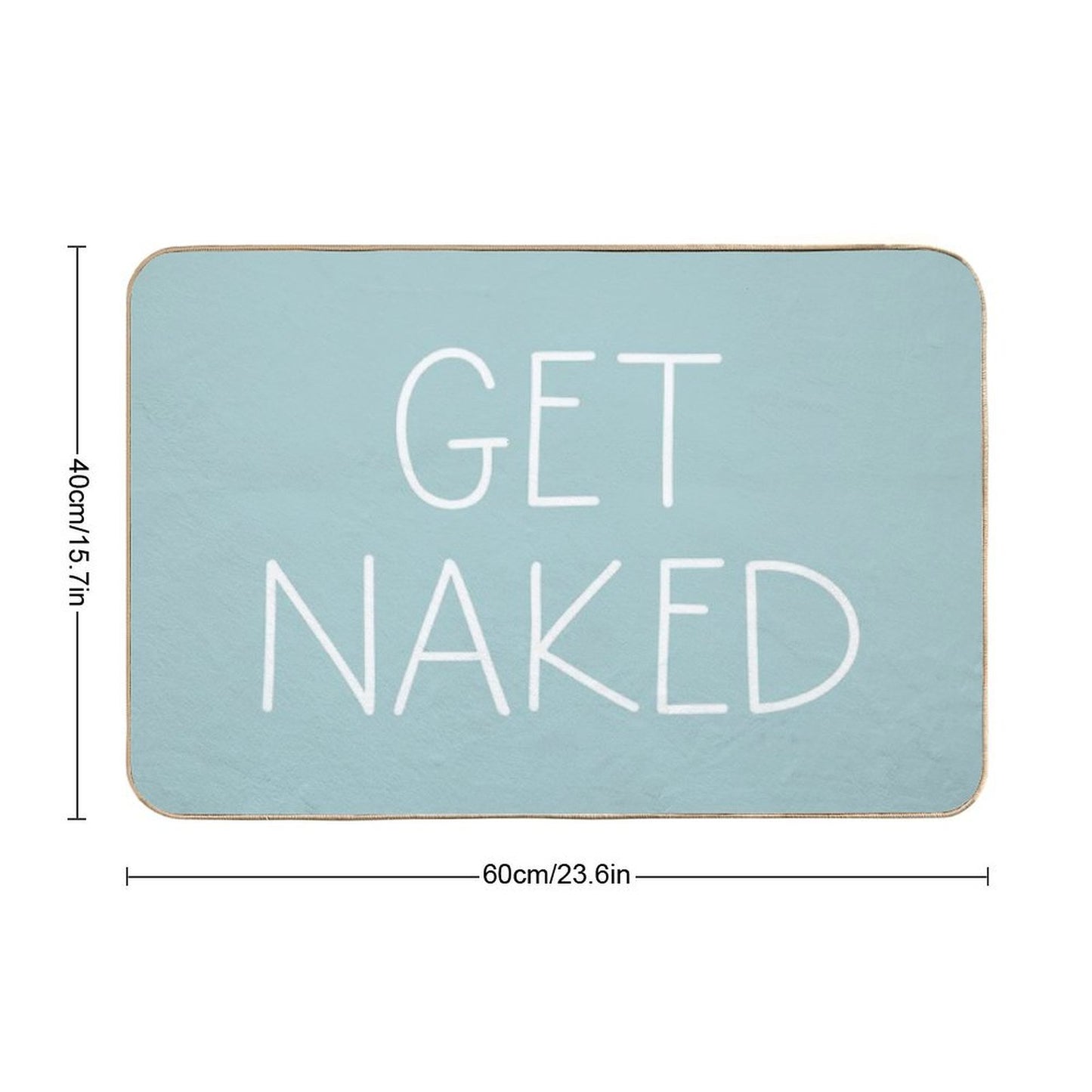 Get Naked Aqua  Versatile Bath Mat
