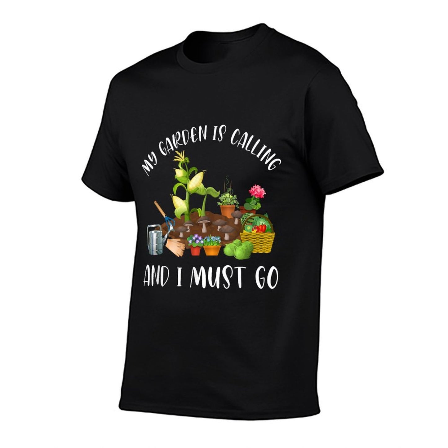 My Garden Is Calling And I Must Go Funny Gardener Gardening  Breathable T-Shirt