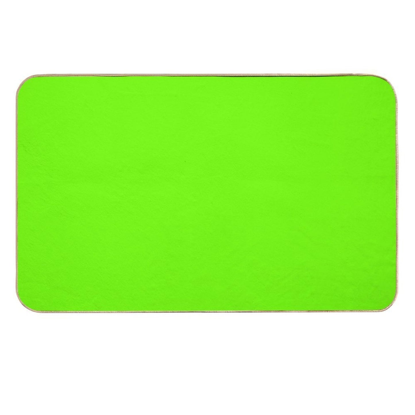 Super Bright Fluorescent Green Neon  Easy To Clean Bath Mat