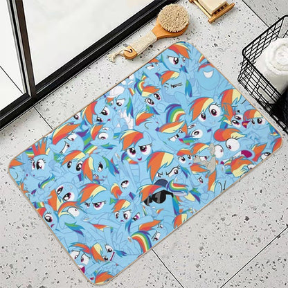Rainbow Dash Mess  Pet-Safe Bath Mat