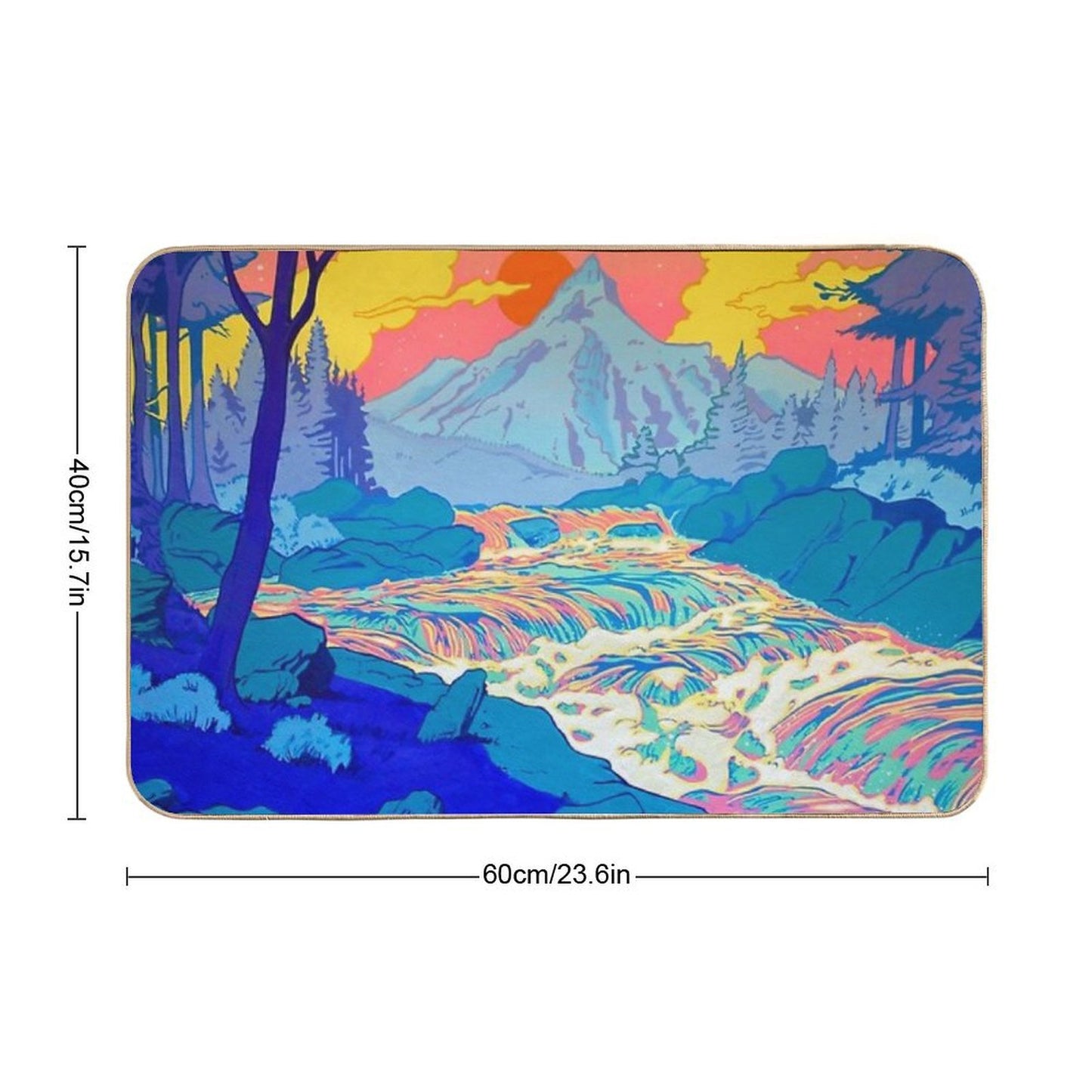 River  Rapid-Drying Bath Mat