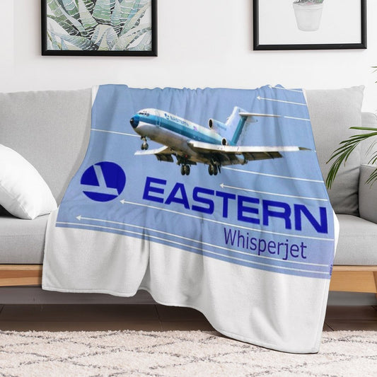 Eastern Whisperjet 727 Original Hockey Stick Livery Easy Care Throw Blanket