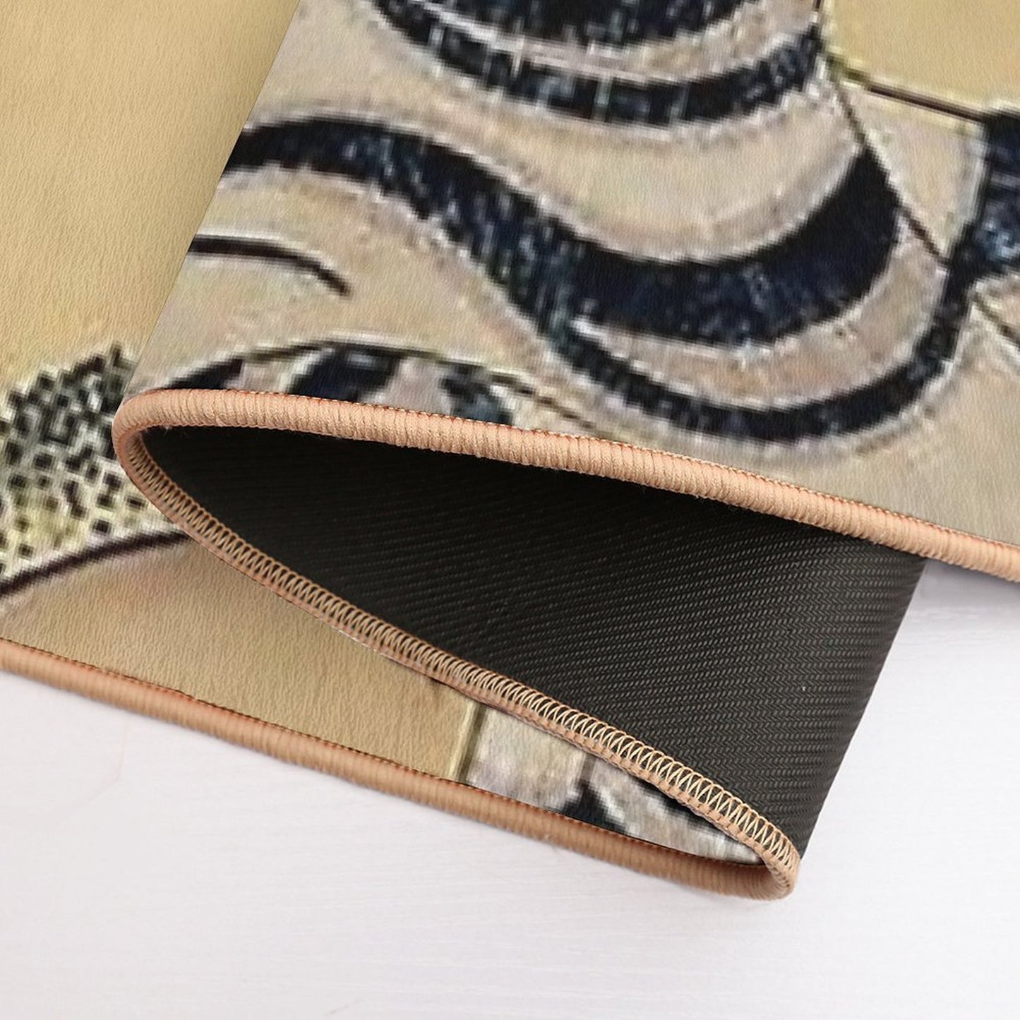 Korean Striped Tiger Minhwa  Repositionable Bath Mat