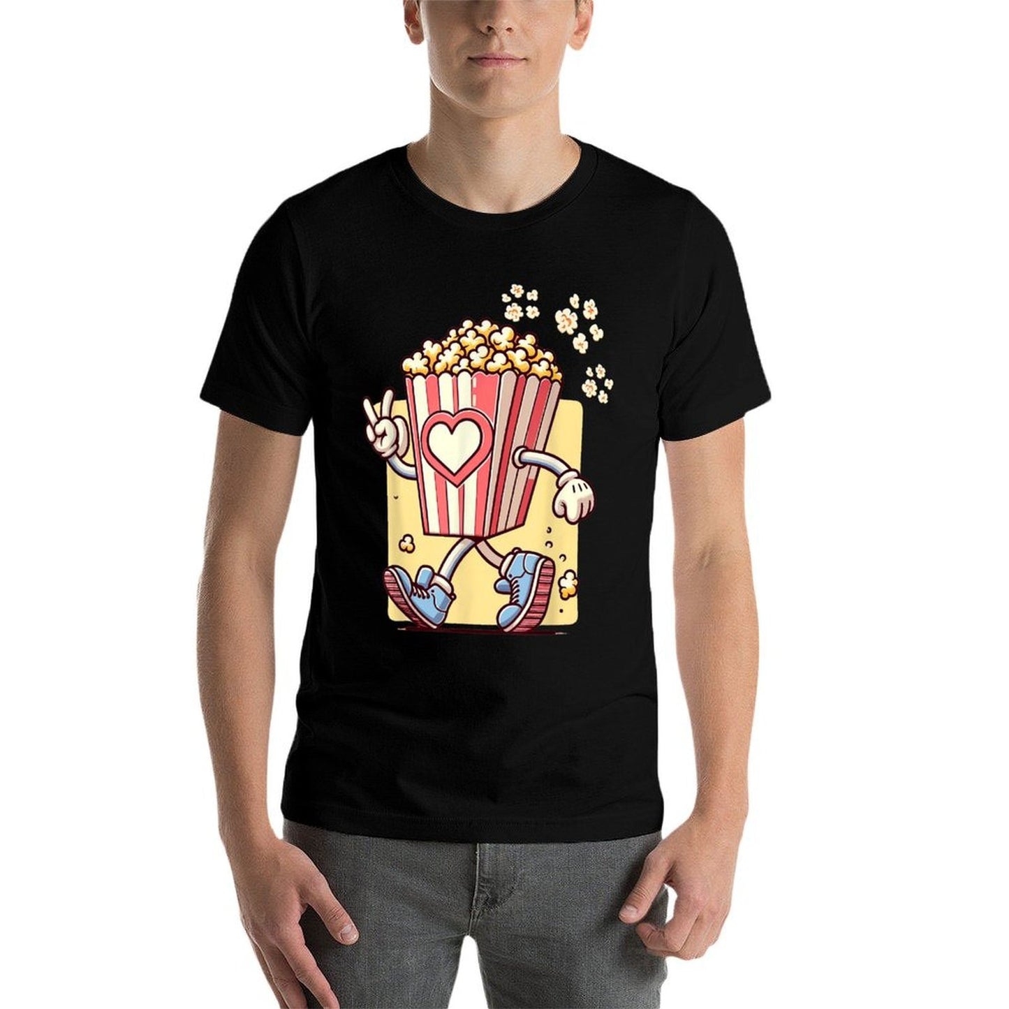 Popcorn Sweet The Popcorn Cinema Watching Movies Popcorn  Relaxed-fit T-Shirt