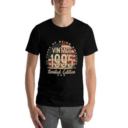 Vintage 1995 Limited Edition 30-Year-Old Gifts USA  Breathable T-Shirt