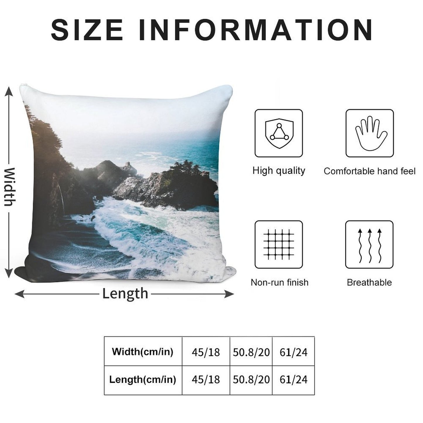 On The Edge Soft Luxury Feel Throw Pillow