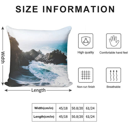 On The Edge Soft Luxury Feel Throw Pillow