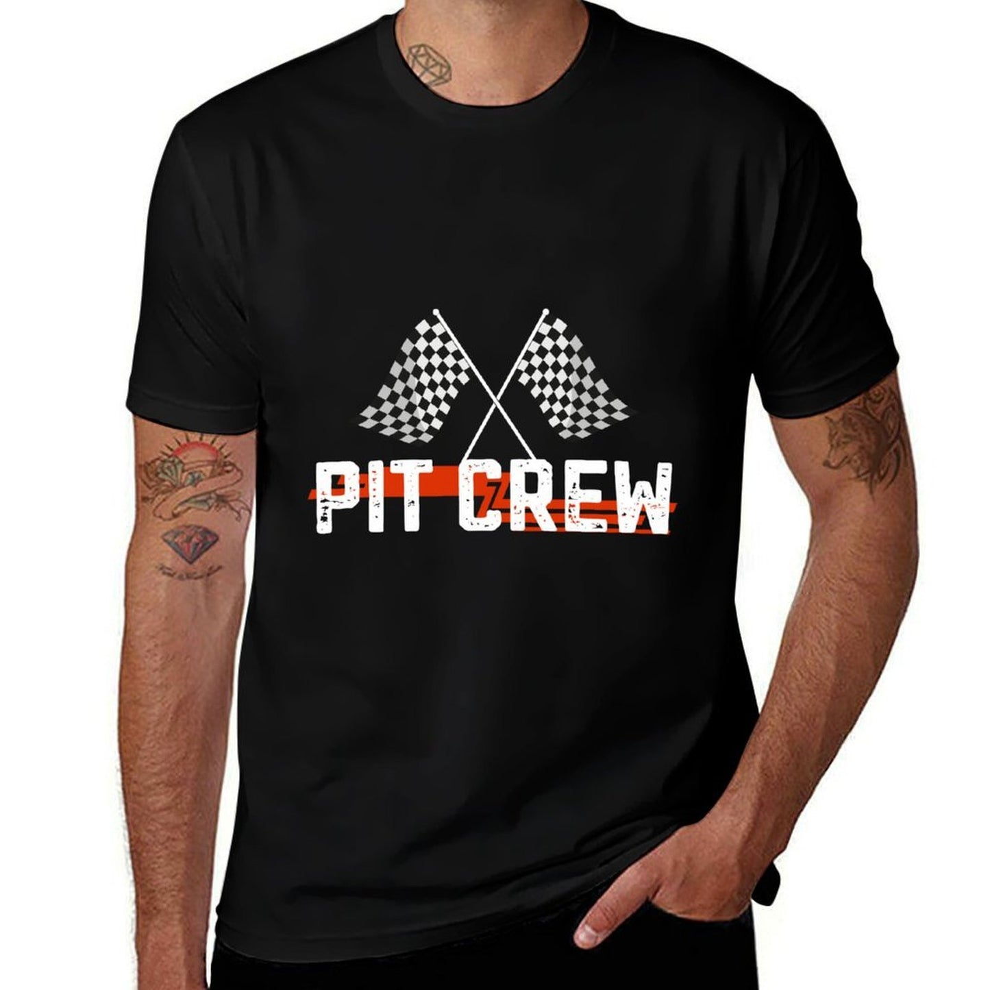 Race Car Driver Birthday Party Racing Family Pit Crew  Easy-care T-Shirt
