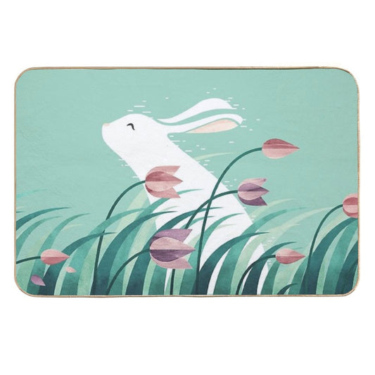 Rabbit, Resting  Easy Maintenance Bath Mat