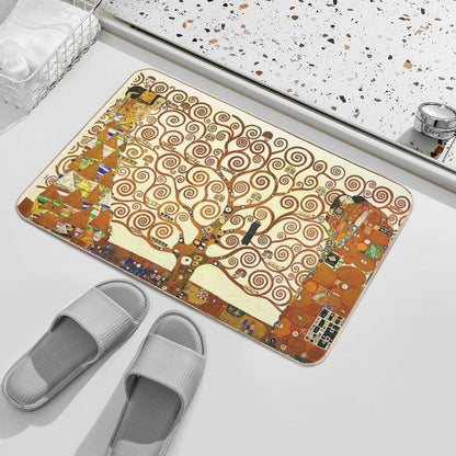HD The Tree of Life, 1905 by Gustav Klimt - HIGH DEFINITION  Anti-Trip Bath Mat